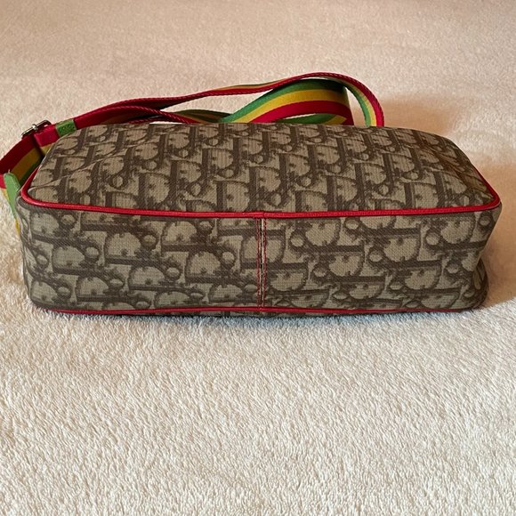 ❌SOLD❌ CHRISTIAN DIOR Monogram Trotter No. 2 Rasta Bag - Picture 5 of 16